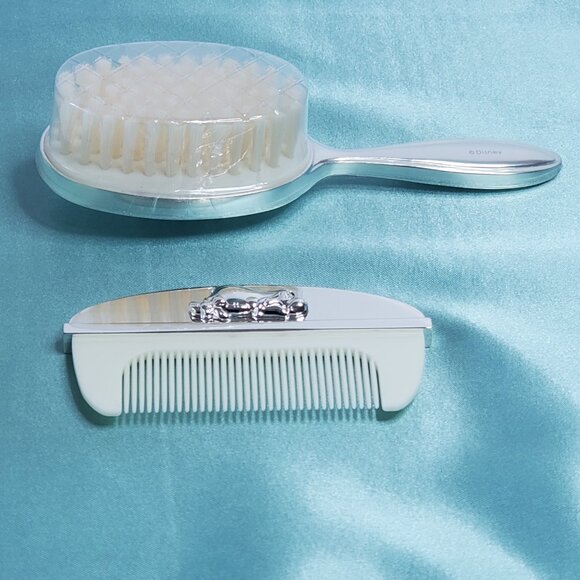 Disney Winnie the Pooh Baby Brush & Comb Set – Silver Plated, Gift-Ready, Unused - Picture 4 of 10